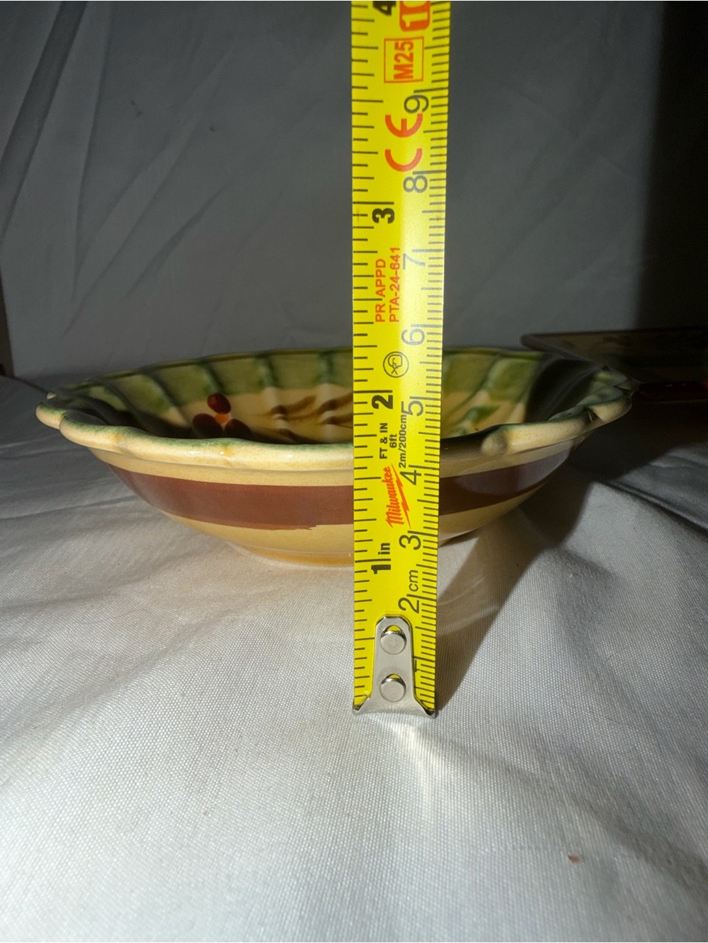 Faience Provençale du Poët-Laval France Hand-Painted 2-Piece Ceramic Set - Picture 8 of 10